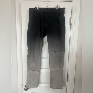 Hollister Men's Black to Gray Skinny Jeans